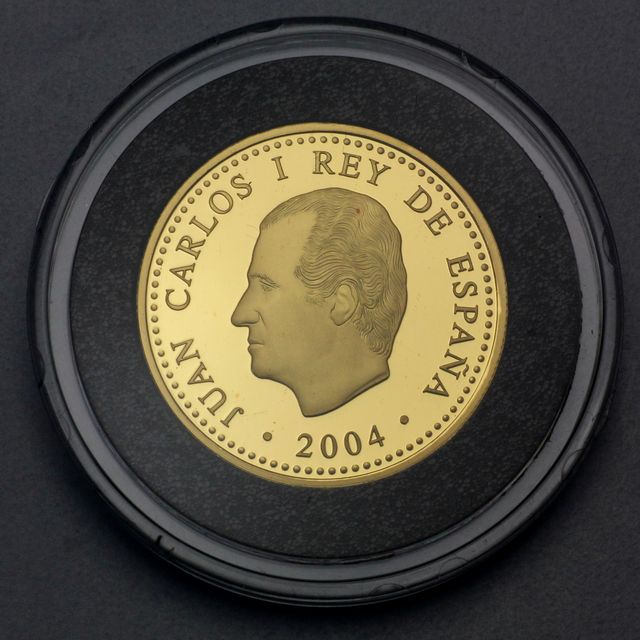 Goldmünze 100 Euro Spanien 2004 Fußball WM Deutschland