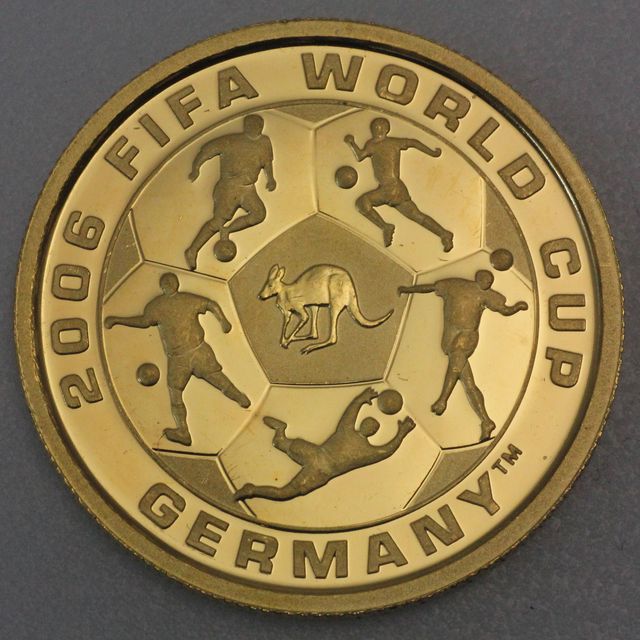 25 Dollar Goldmünze Australien Fussball-WM Germany