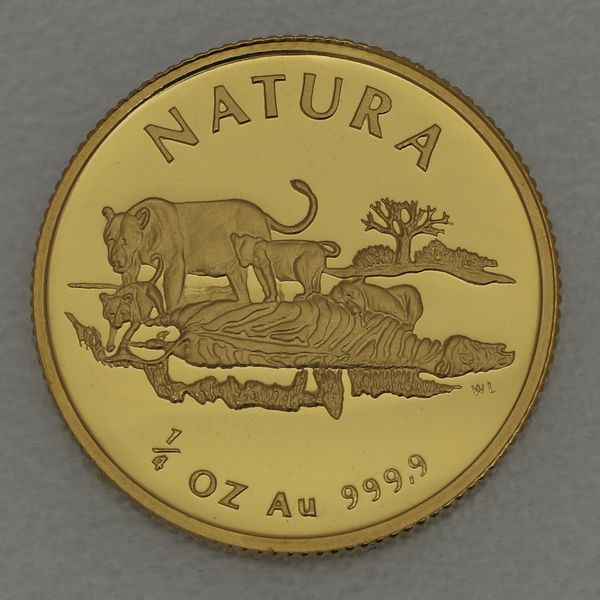 Goldmünze Südafrika Natura Serie Big Five 1994 1/4oz Löwe