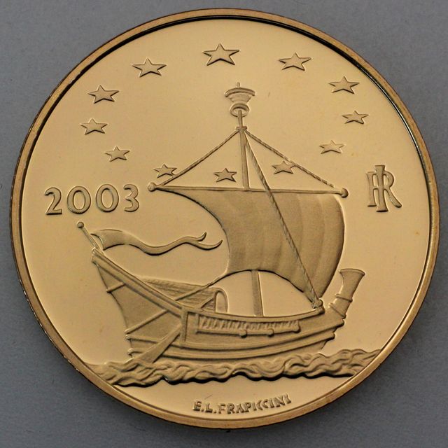50 Euro Goldmünze Italien 2003