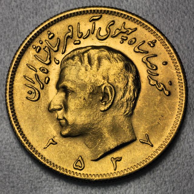 Pahlavi Goldmünzen Iran