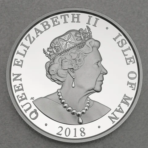 Silbermünze 1oz Isle of Man Noble 2018