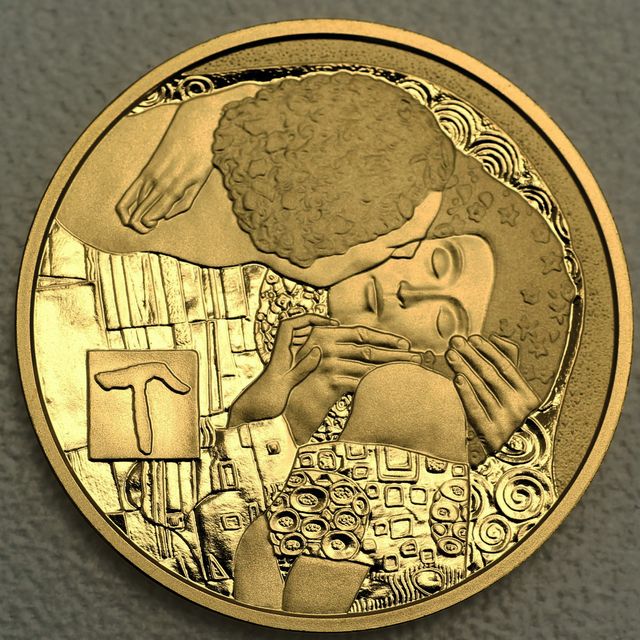 Goldmünze 50 Euro Österreich 2016 - Der Kuss - Klimt und seine Frauen