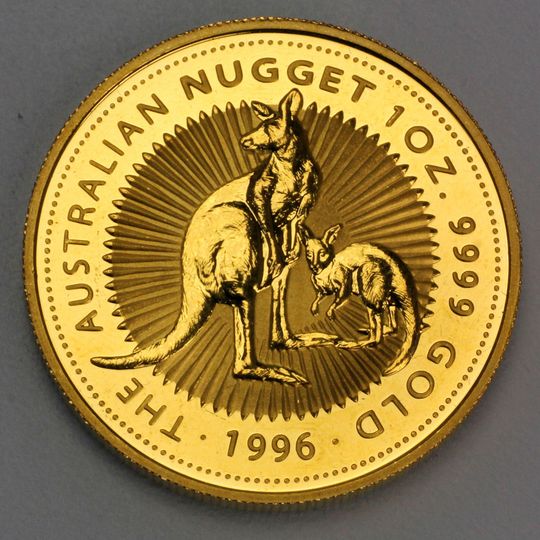 Australien Nugget / Känguru Goldmünze 1996