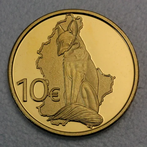 10 Euro Goldmünze Luxemburg 2011 Reinecke Fuchs