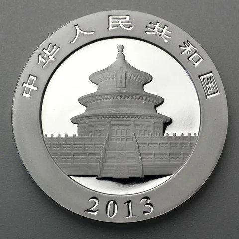 1oz Silbermünze Panda, 2013
