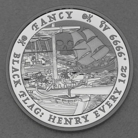 Silbermünze 1oz "The Fancy - Henry Every 2023" Black Flag Serie
