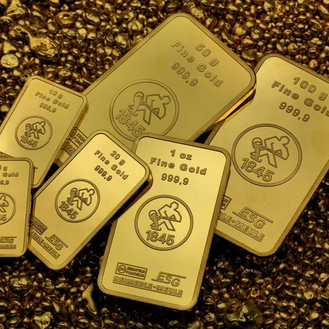 Geprägte Goldbarren