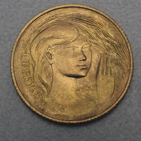 1 Scudo Goldmünze San Marino 1978 - Rauchende Türme / Miss Liberta