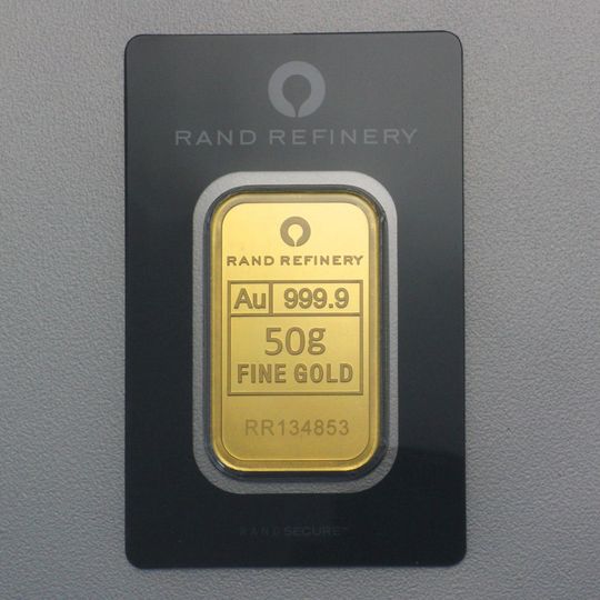 50g Goldbarren Rand Refinery