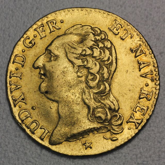 1 Louis d&#039;or Goldmünze 1786 Louis XVI