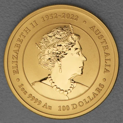 Lunar III, Goldmünze, Queen Elizabeth II, 2024, 1oz 