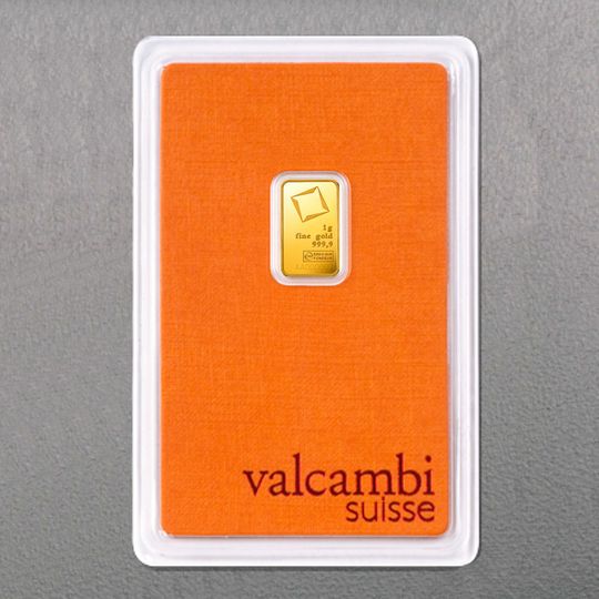 1g Goldbarren Valcambi