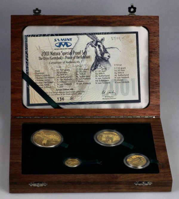 Natura Monarchs of Africa Set 2001 Gemsbok in Schatulle