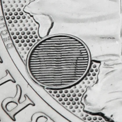 1oz Platinmünze Britannia 2023, Latentes Bild