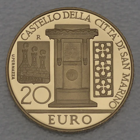 20 Euro Goldmünze San Marino 2011 Castello della Citta di San Marino