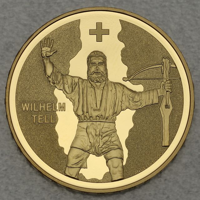 Goldmünze 50 Franken Schweiz 2018 - Wilhelm Tell