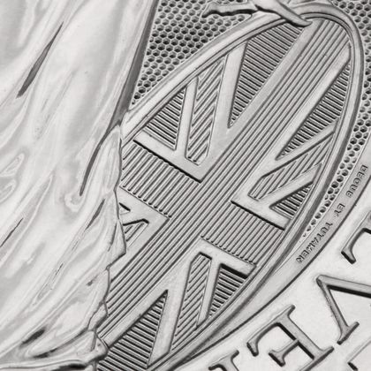 1oz Silbermünze Britannia 2024, Sicherheitsmerkmal Schild