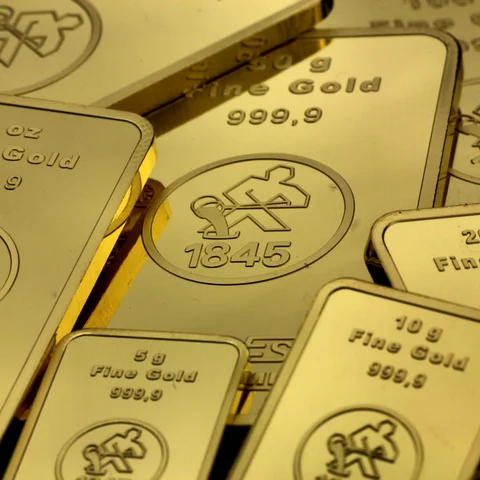 Geprägte Goldbarren