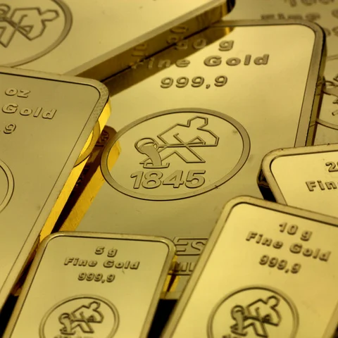 Geprägte Goldbarren