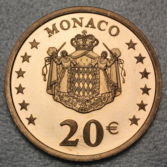 20 Goldeuro  Fürsth Rainer III von Monaco 2002