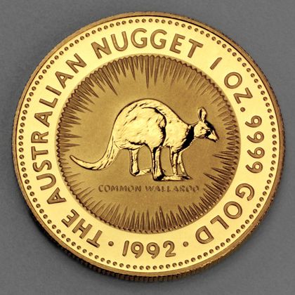 Australian Nugget-Kangaroo, 1oz Goldmünze, 1992