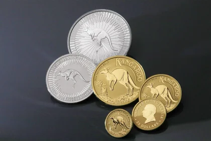 Australian Kangaroo, Gold, Silber und Platin, 2024