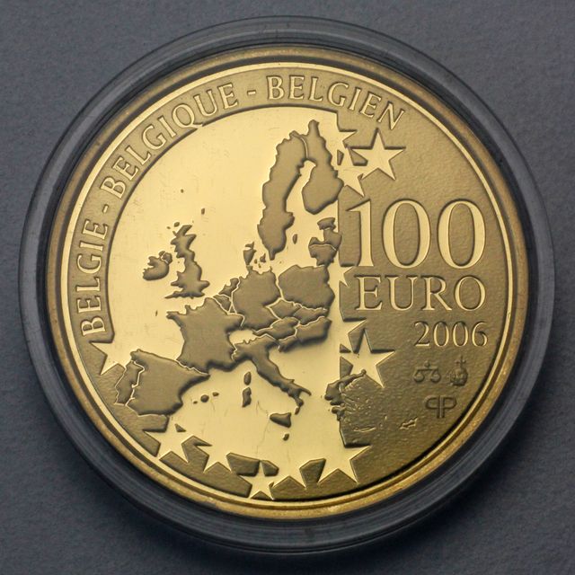 100 Euro Goldmünzen Belgien 2006