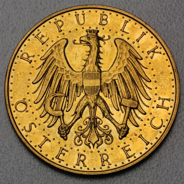 100 Schilling Goldmünze Österreich 1926-1934
