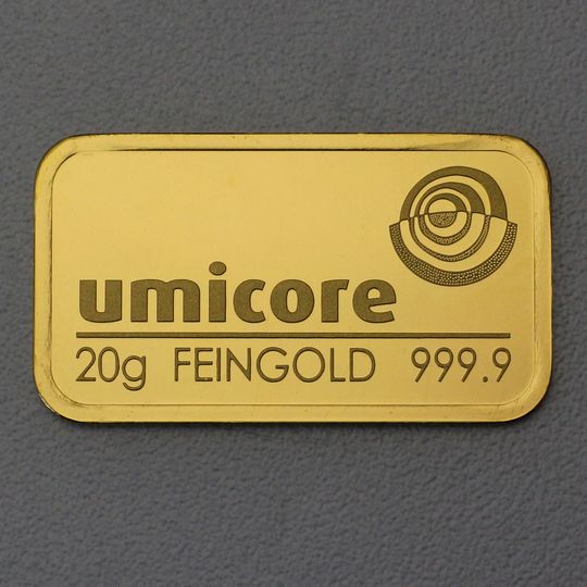 20g Goldbarren Umicore