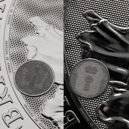 1oz Silbermünze Britannia 2024, Latentes Bild