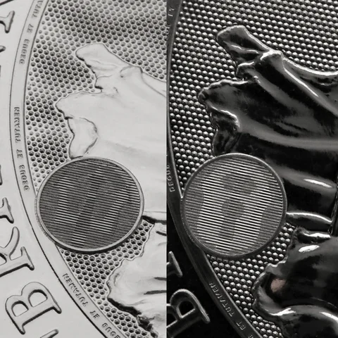 1oz Silbermünze Britannia 2024, Latentes Bild