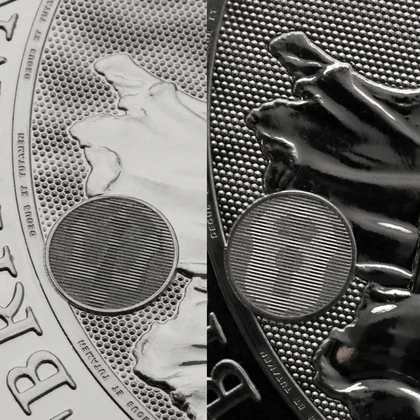 1oz Silbermünze Britannia 2024, Latentes Bild