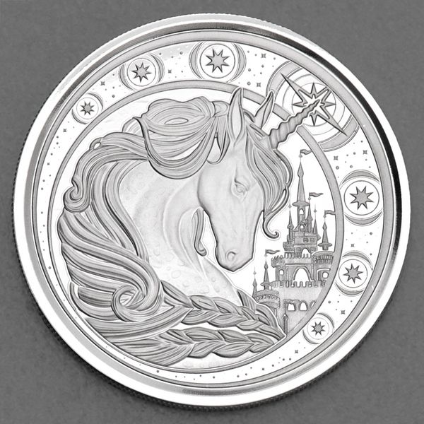 Silbermünze 1oz Ghana 2023 - Einhorn