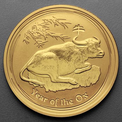 Lunar II, 1oz Goldmünze, Ochse, 2009