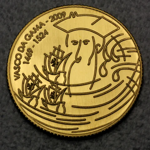 Goldmünze 0,25 Euro Portugal 2009 - Vasco di Gama