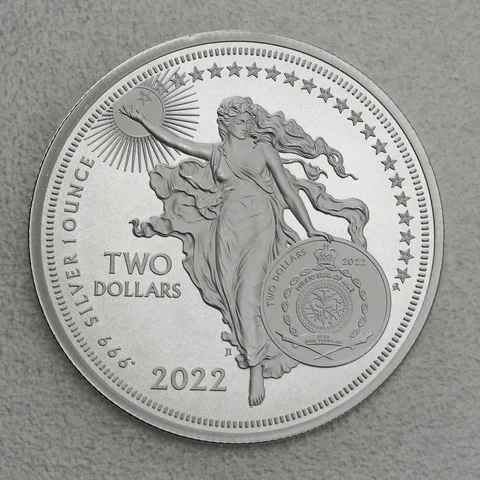 Silbermünze 1oz Niue "Icons of Inspiration" - 2022 Isaac Newton