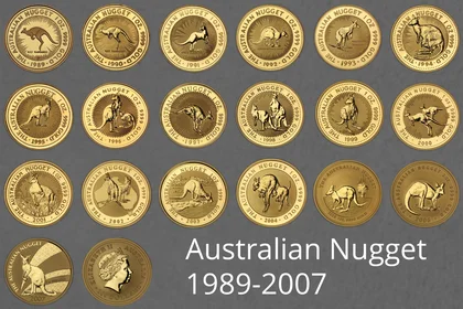 Australian Kangaroo Goldmünzen 1989-2007