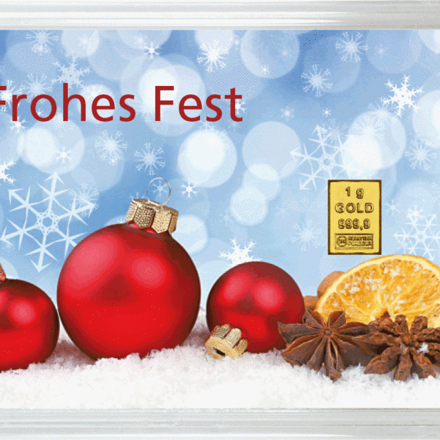 Geschenkbarren &quot;Frohes Fest&quot;