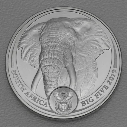 Silbermünze 1oz Big Five Serie I - 2019 Elefant