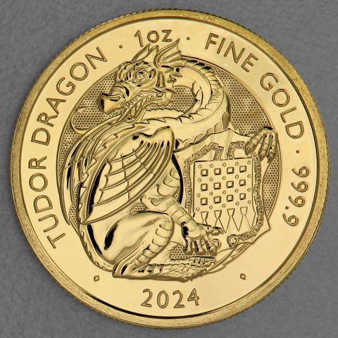 Goldmünze 1oz Royal Tudor Beasts 2024 - Tudor Dragon