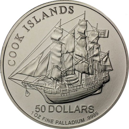Anlagepalladiummünze Bounty Cook Islands