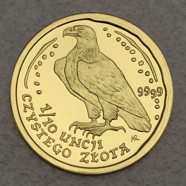 Goldmünze Golden Eagle Polen 1/10oz 1998