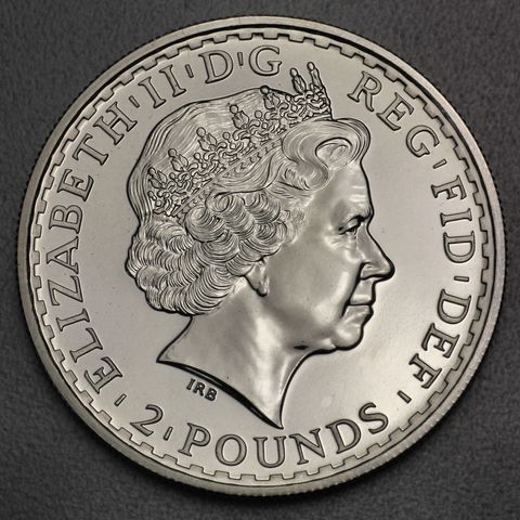 Kopfseite der Silber Britannia Münzen und Motivvariation 1999