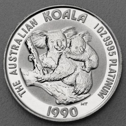 1oz Platinmünze Koala, 1990