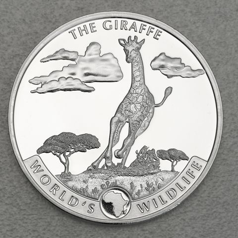 Silbermünze 1oz World's Wildlife Congo - Giraffe 2019