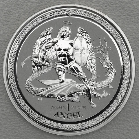 Silbermünze 1oz Isle of Man Angel 2016