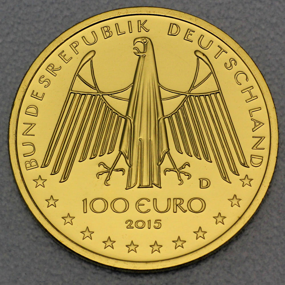 100 Euro Goldmunzen Deutschland Brd Ankaufspreis Wert Esg