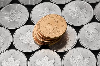 Krügerrand und Maple Leaf, 1oz, Gold und Silber